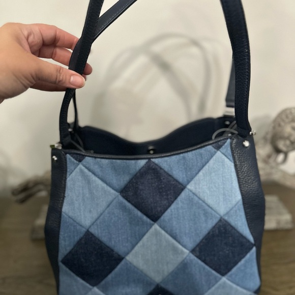 kate spade Handbags - Kate Spade Leila Patchwork Denim/Leather Shoulder Bag -NWT